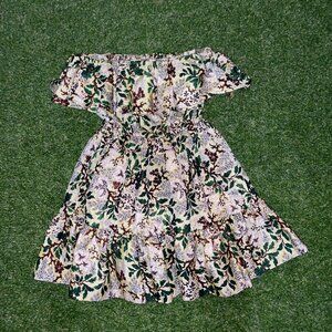 Floral Strapless Mini Dress